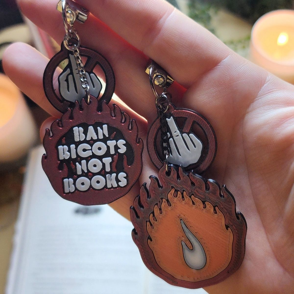 Ban Bigots Keychain