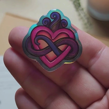 Polyam Monster Lover Pride Pin